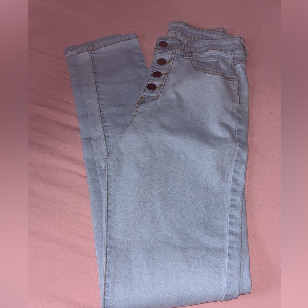 SHEIN light wash skinny jeans